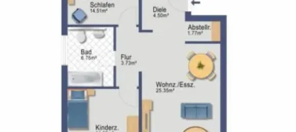 3 rooms Apartment in Wartburgkreis, Germany No. 62221 4