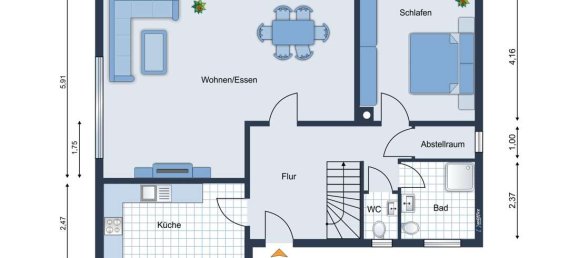 1 غرف نوم بنغالو في Dithmarschen, Germany رقم 65139 13