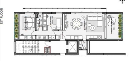 2 Schlafzimmer Wohnung in Germasogeia, Cyprus, Nr. 8223 2
