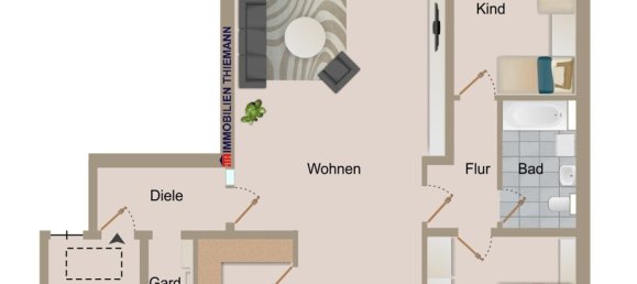 3 rooms Apartment in Bottrop, Germany No. 109114 20