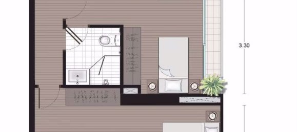 Condominio de 2 dormitorios en Bang Rak, Thailand No. 4731 16