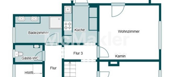 Дом с 3 спальнями в Аурих, Германия № 262523 21