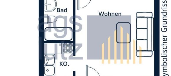 Квартира с 1 спальней в Reutlingen, Германия № 69874 12