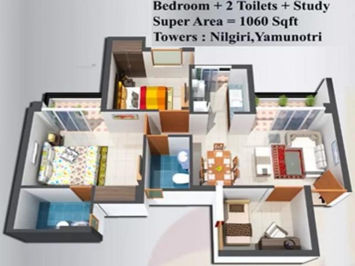 2 غرف نوم منزل في Noida, India رقم 66913