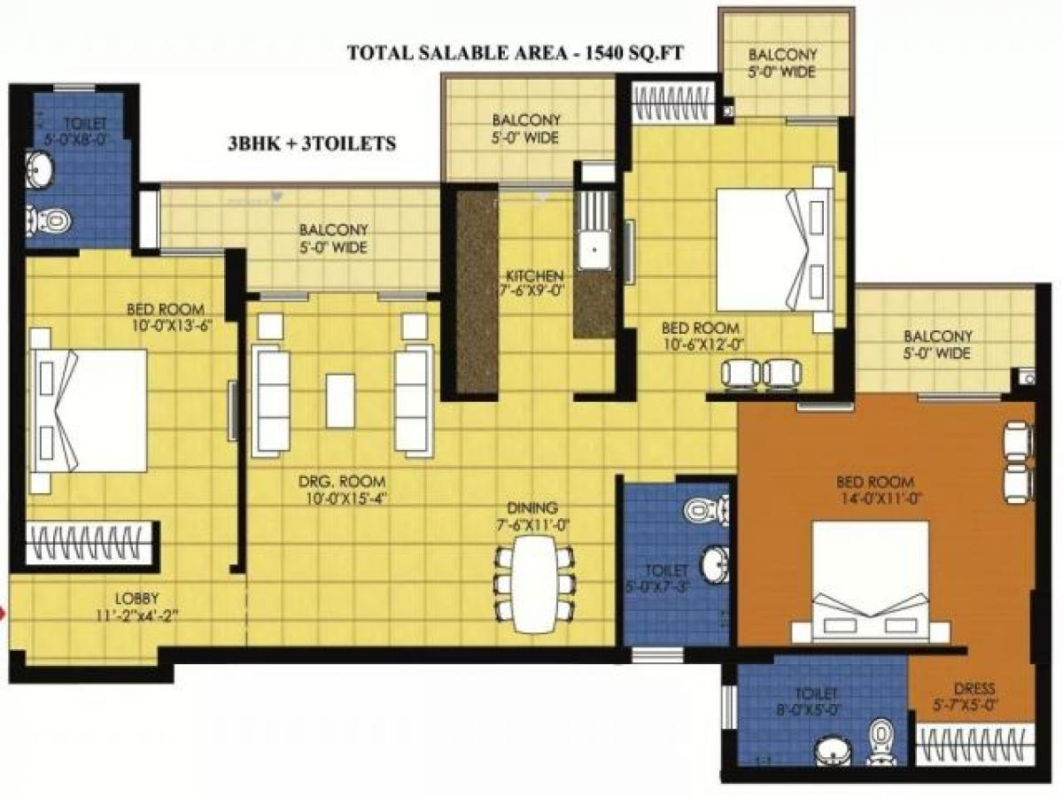 3 chambres Maison à Noida, India No. 67400