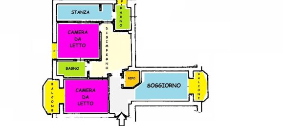 3-Zimmer Wohnung in Lacchiarella, Italy, Nr. 17594 12