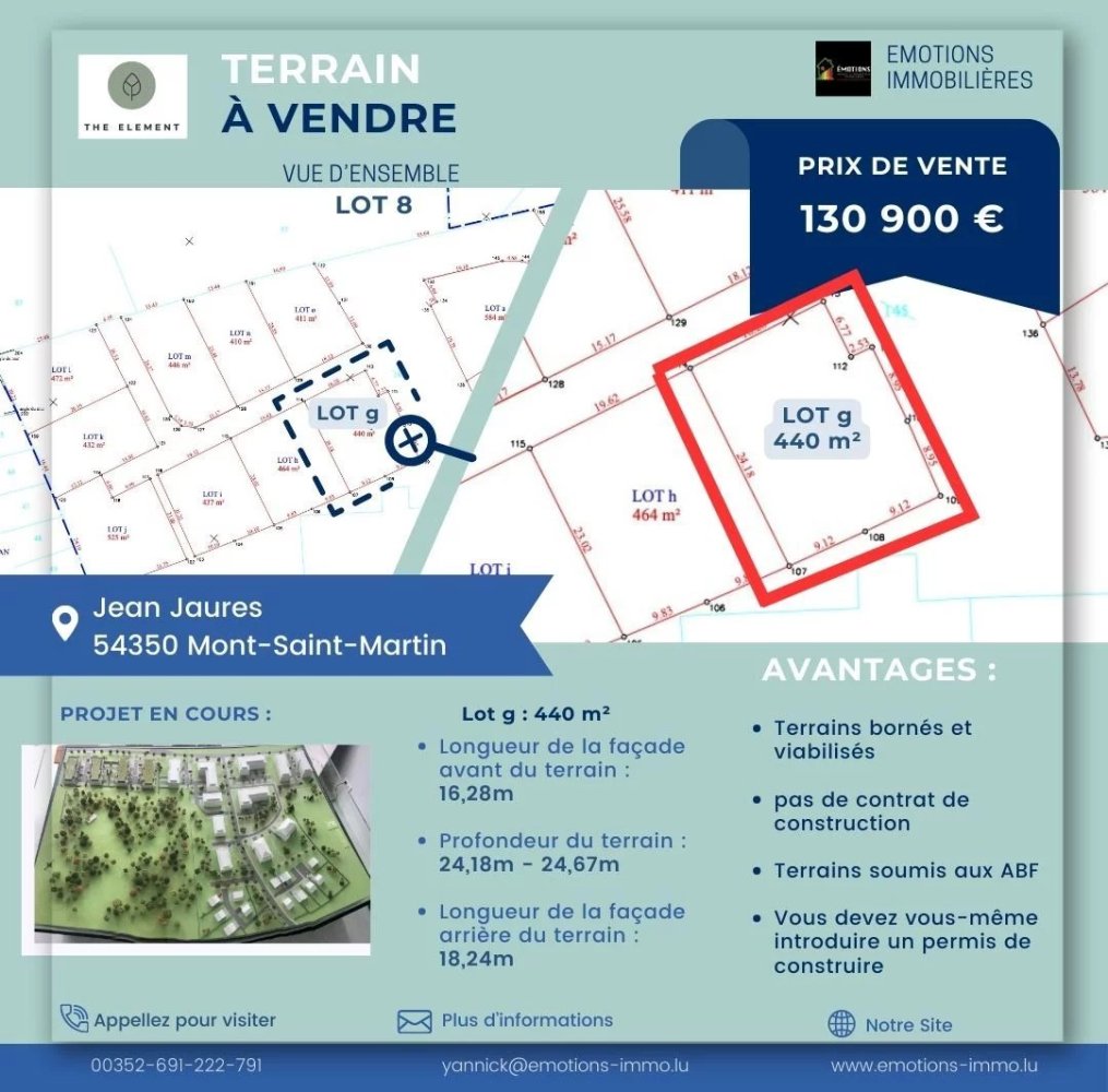  Land in Mont-Saint-Martin, France No. 63813