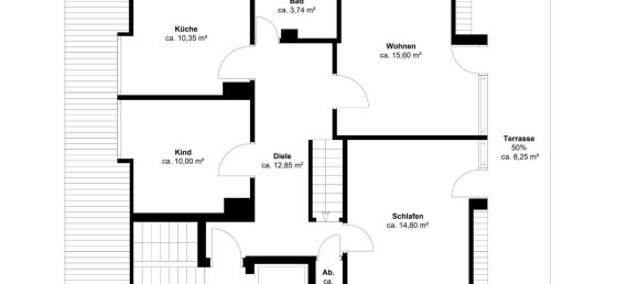 3 chambres Duplex à Dusseldorf, Germany No. 46587 21
