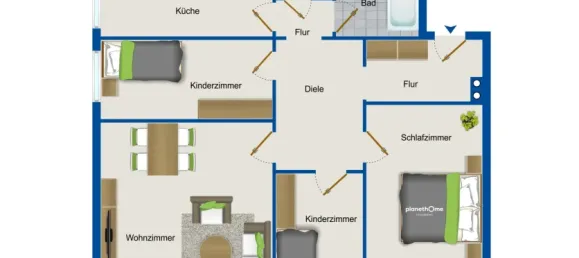 3 rooms Apartment in Eimsbuttel, Germany No. 44845 13