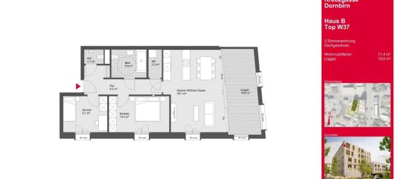 3-salle Appartement à Dornbirn, Austria No. 8807 4