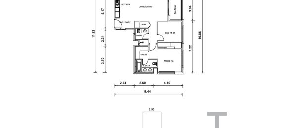 Apartamento T2 em Town Square, UAE N.º 95693 12