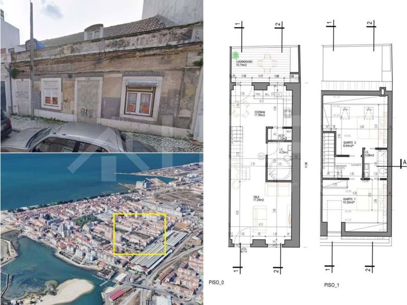 2 bedrooms House in Barreiro, Portugal No. 196692