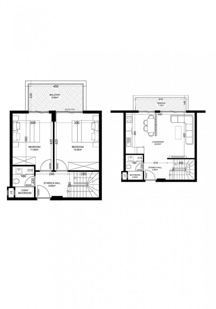 Пентхаус 2+1 в Yekta Golden Valley, Оба, Турция № 37775 1