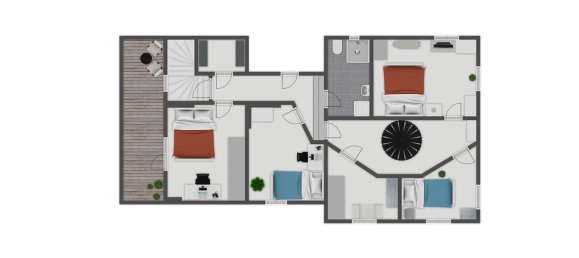 Здание с 4 комнатами в Хафельланд, Германия № 56692 41