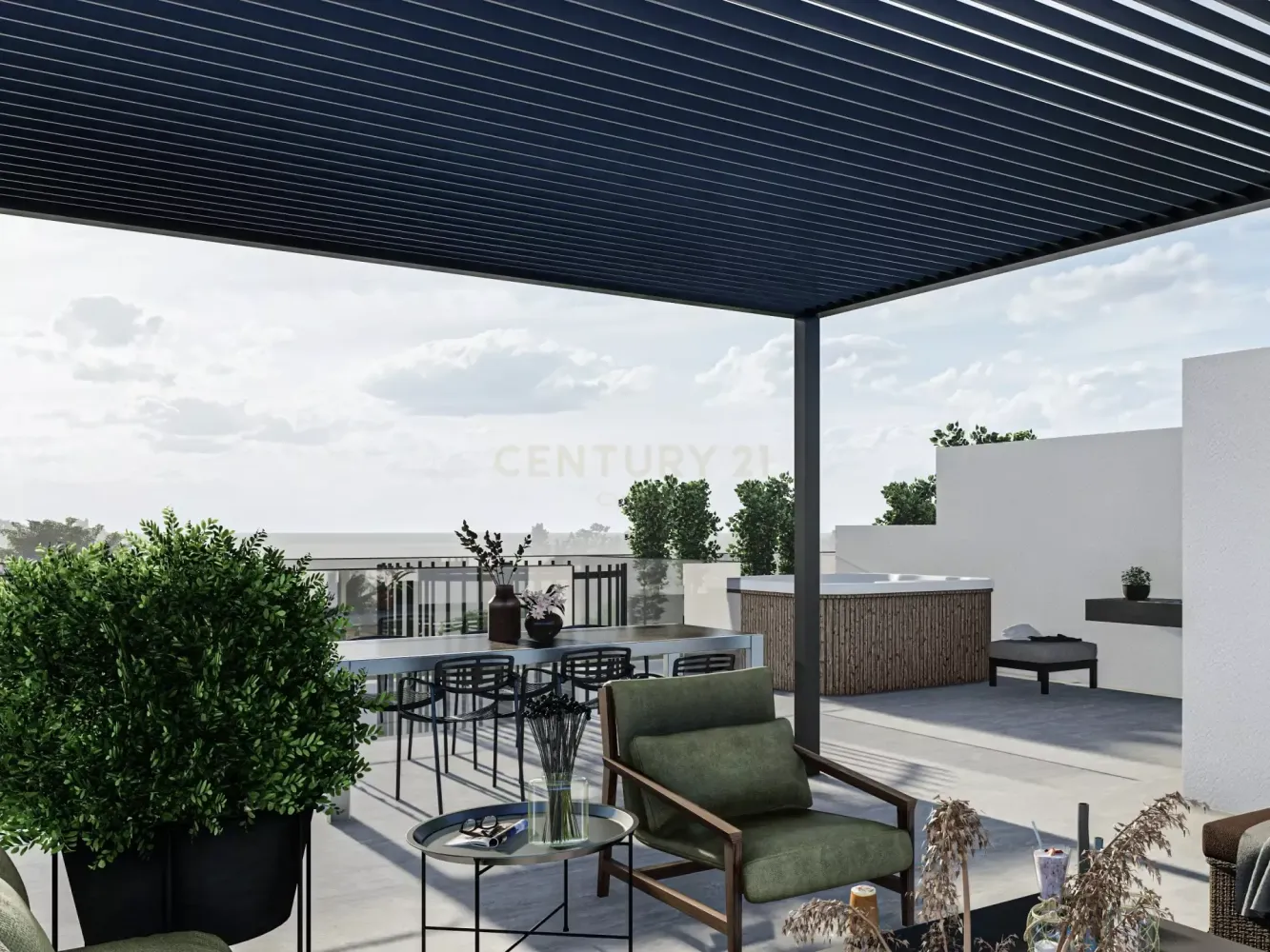 Ático de 2 dormitorios en Ypsonas, Cyprus No. 4300