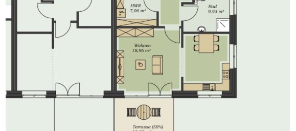 Квартира с 2 спальнями в Северная Фрисландия, Германия № 78833 2