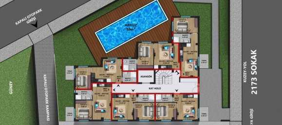 Apartment 1+1 in Lara, Turkey No. 8785 5