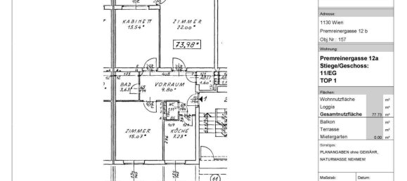 3 rooms Apartment in Hietzing, Austria No. 260652 28