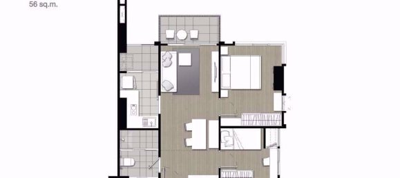 2 Schlafzimmer Eigentumswohnung in Yan Nawa, Thailand, Nr. 10008 10