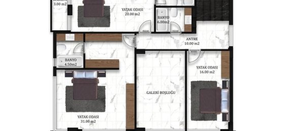 Villa 4+1 in Oba, Turkey No. 18120 14