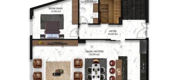 Villa 4+1 in Oba, Turkey No. 18120 3