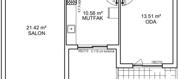 Apartamento 2+1 em Aksu, Turkey N.º 33182 19