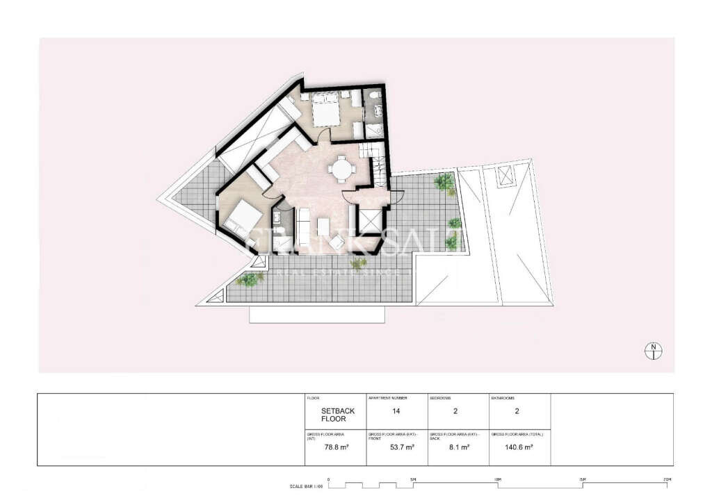 Penthouse T2 em Saint Julian's, Malta N.º 1556