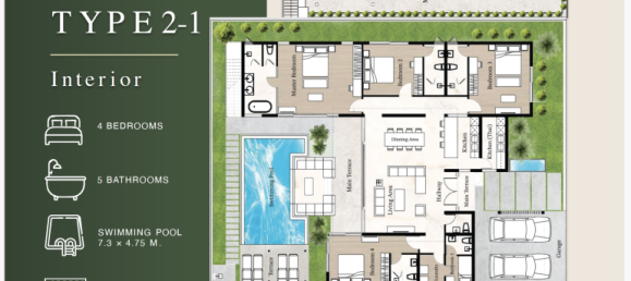 4 chambres house à vendre à Pattaya, Chonburi, Eastern Thailand, Thailand № 82664 6