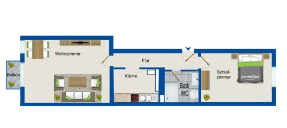 2 rooms Apartment in Rostock, Germany No. 345892 8