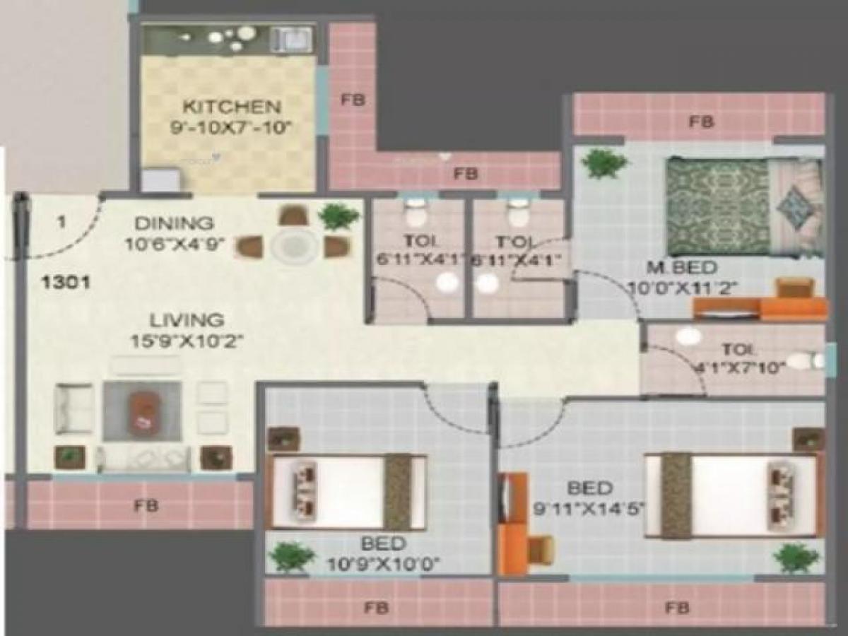 3 bedrooms House in Mumbai, India No. 62730