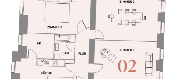 Квартира с 3 комнатами в Вильмерсдорф, Германия № 78995 8