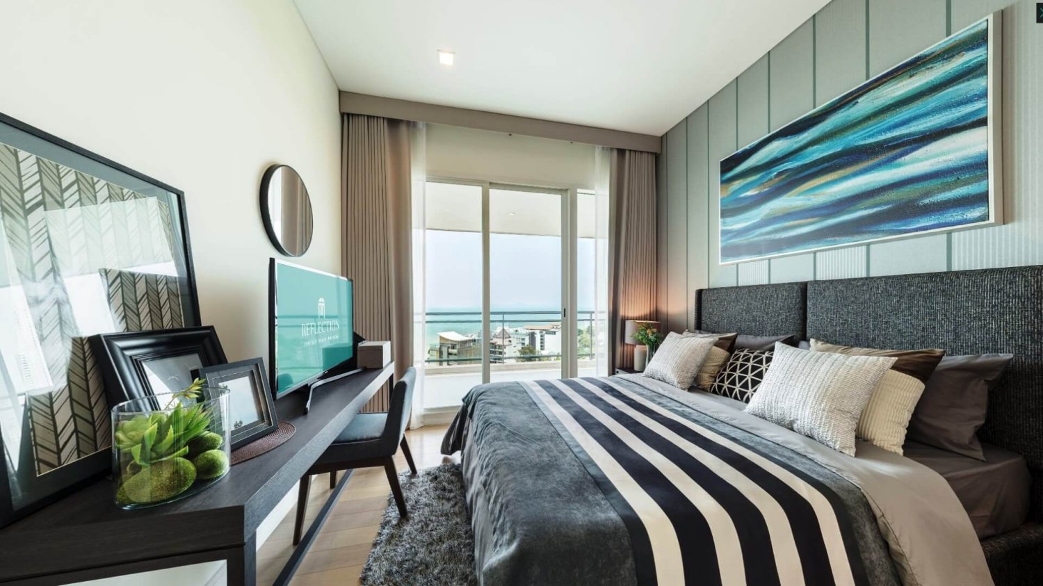 3 Schlafzimmer Eigentumswohnung in Reflection Jomtien Beach Pattaya, Thailand, Nr. 28959