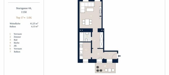 Apartamento de 2 divisões em Rudolfsheim-Funfhaus, Austria N.º 115776 9