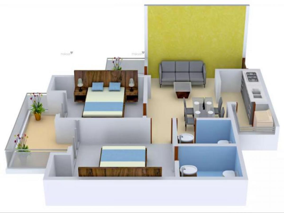 2 bedrooms House in Noida, India No. 65399