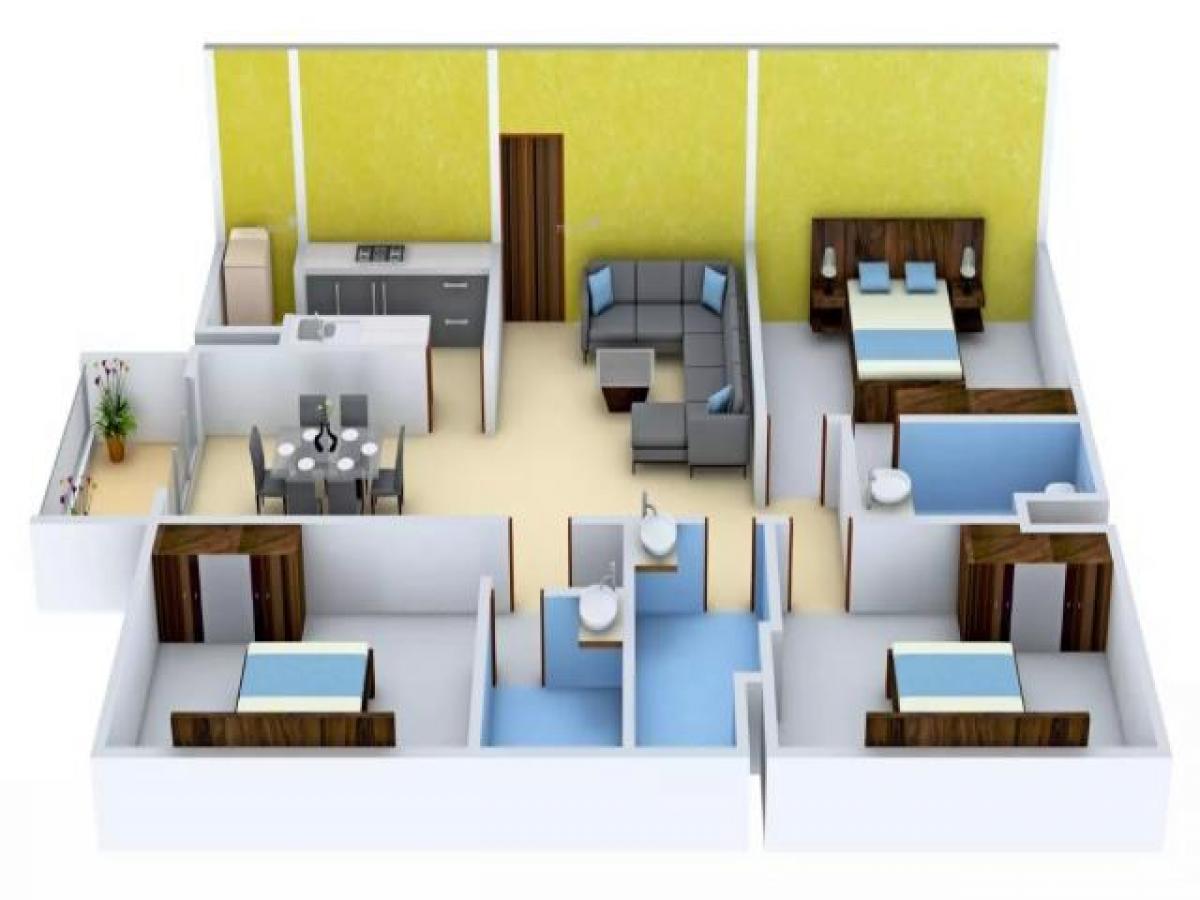 3 bedrooms House in Kolkata, India No. 4591