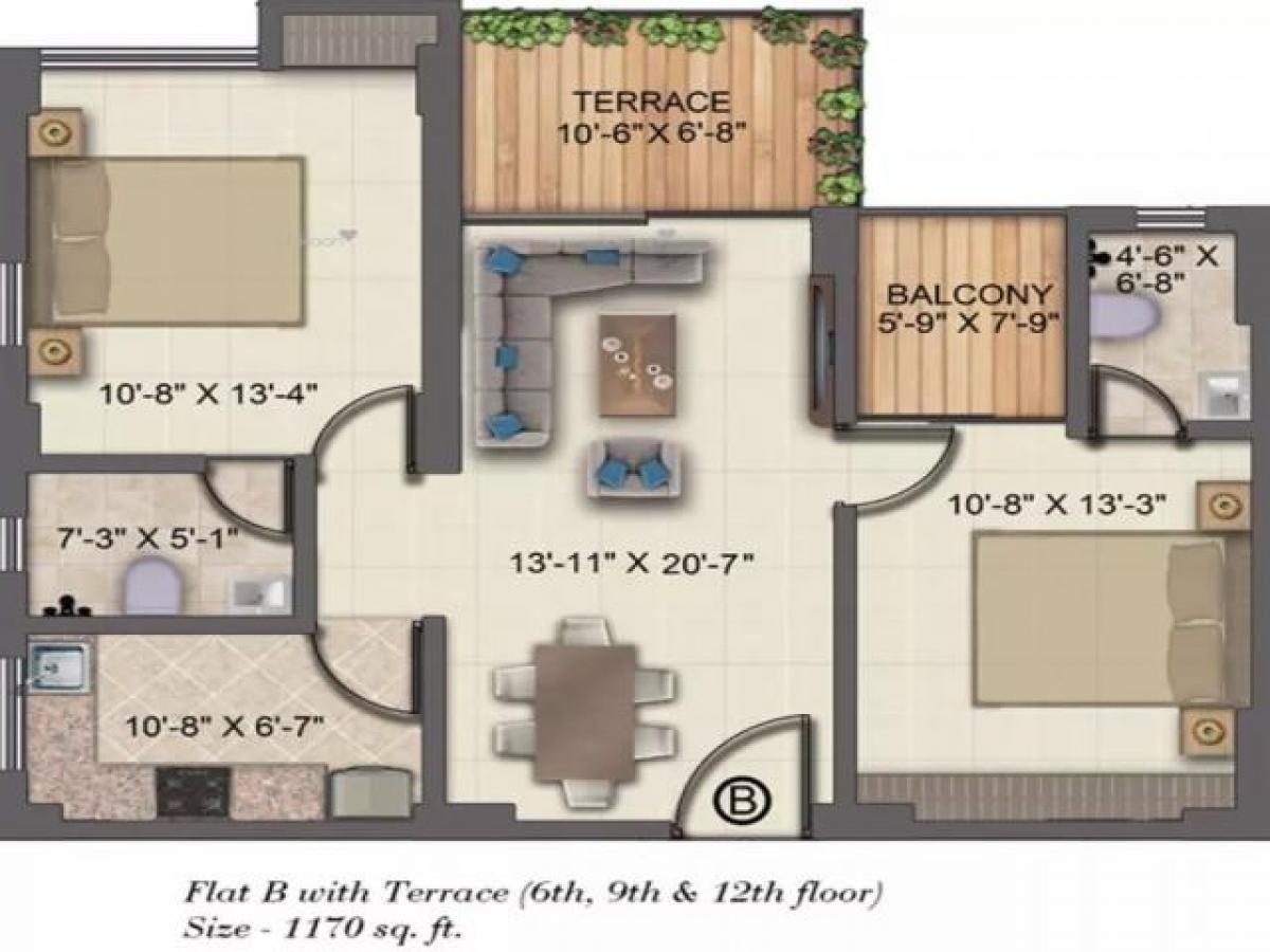 2 bedrooms House in Kolkata, India No. 44131