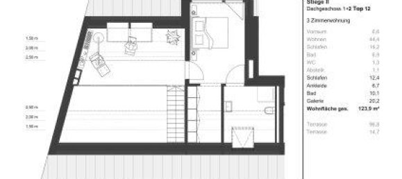 3 rooms Apartment in Vienna, Austria No. 141528 21