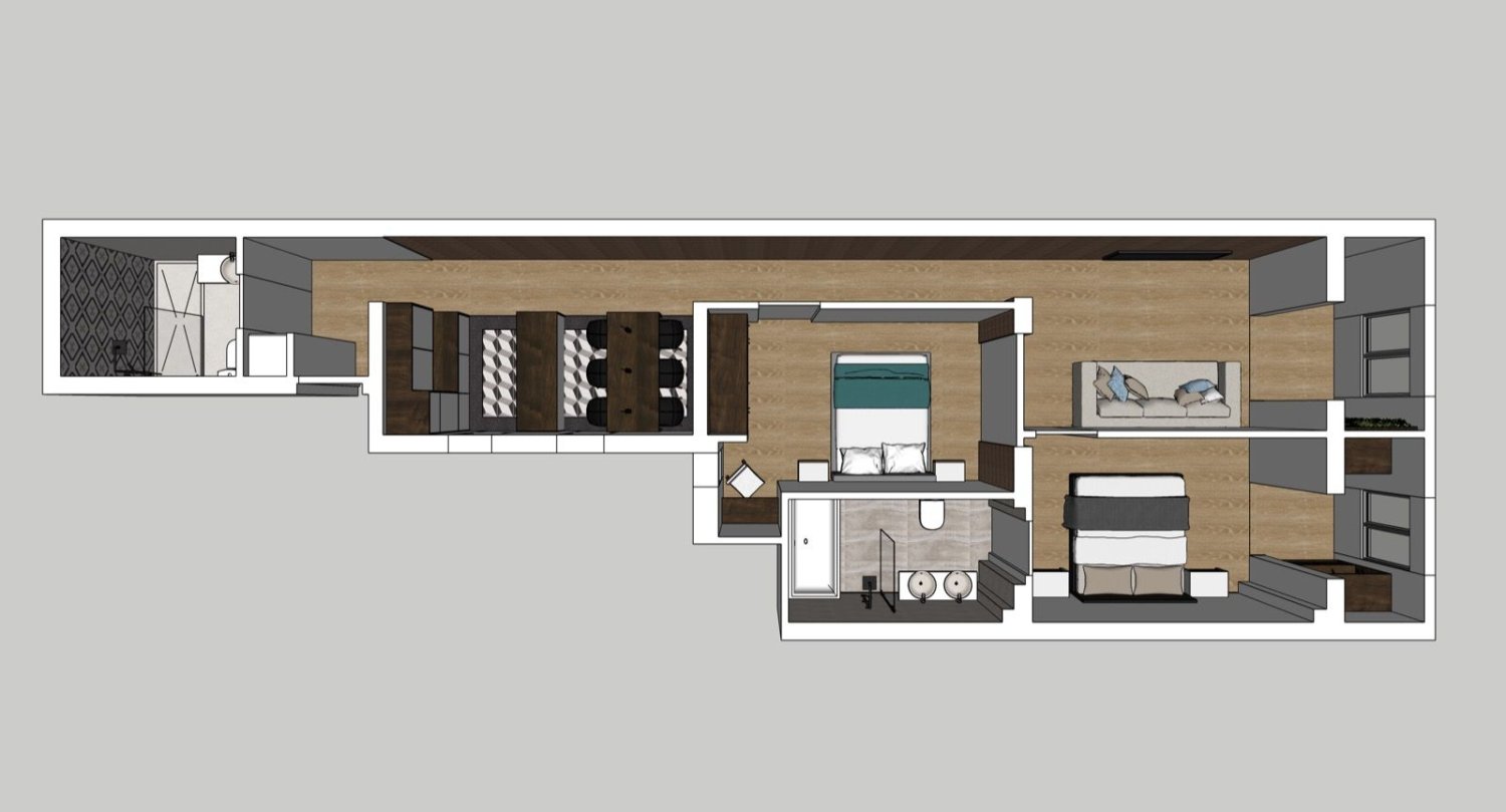 2 Schlafzimmer Wohnung in Madrid, Spain, Nr. 25039