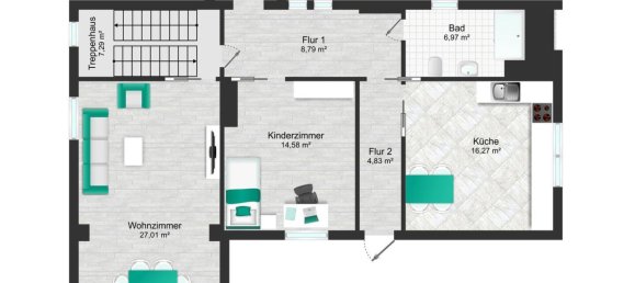 2 غرف نوم منزل في Wittenberg, Germany رقم 350383 24