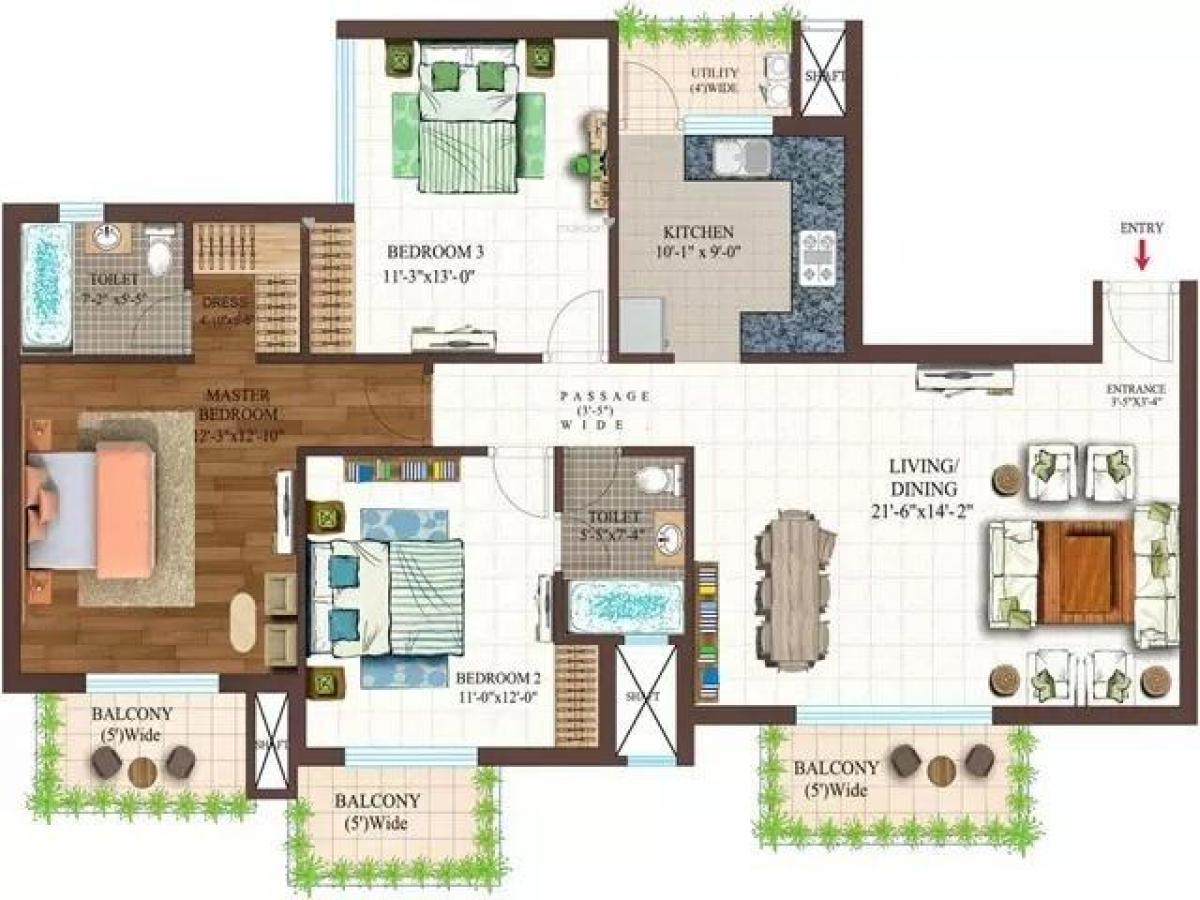 Casa de 3 dormitorios en Noida, India No. 2915