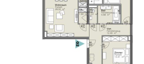 3 rooms Apartment in Favoriten, Austria No. 249987 5