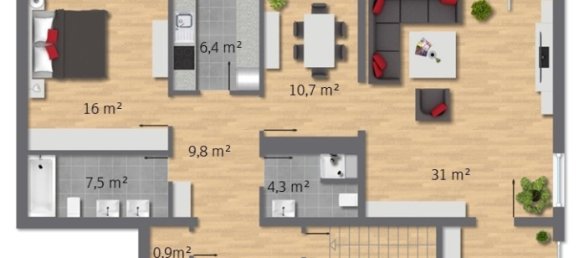 5 rooms Apartment in Essen, Germany No. 311593 18