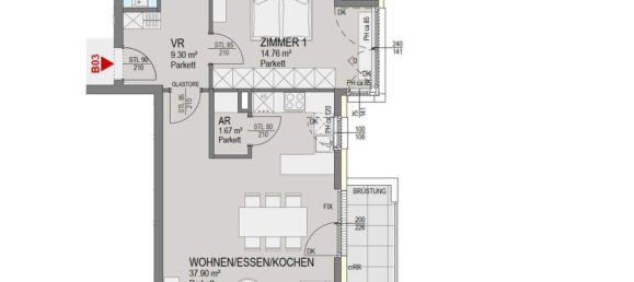 3 rooms Apartment in Graz, Austria No. 262463 4