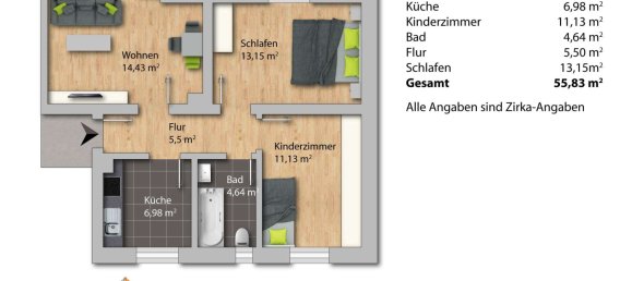 Apartamento T2 em Augsburg, Germany N.º 319821 13