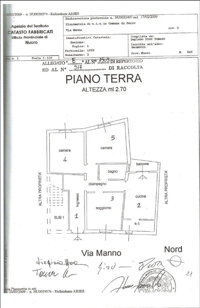 5 rooms Apartment in Jerzu, Italy No. 255663