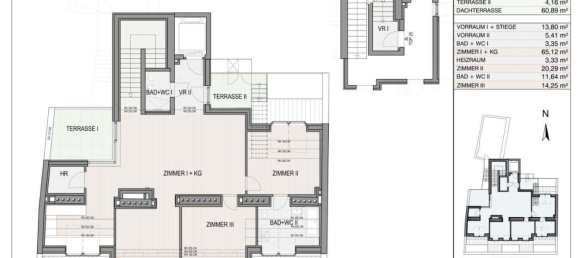 Пентхаус с 4 комнатами в Пенцинг, Австрия № 13390 24