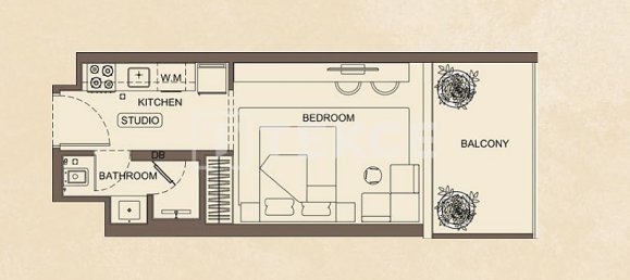 Квартира с 2 спальнями в Majan, Дубай, ОАЭ № 109936 25