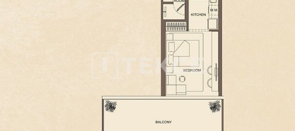 Квартира с 2 спальнями в Majan, Дубай, ОАЭ № 109936 24
