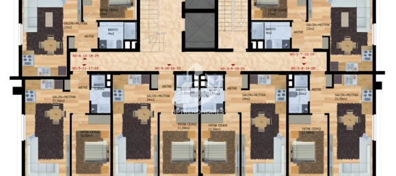 شقة 1+1 في Mahmutlar, Turkey رقم 3112 15