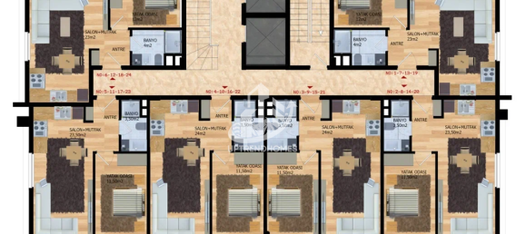 شقة 1+1 في Mahmutlar, Turkey رقم 3112 17